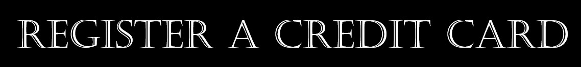 Register a Credit Card